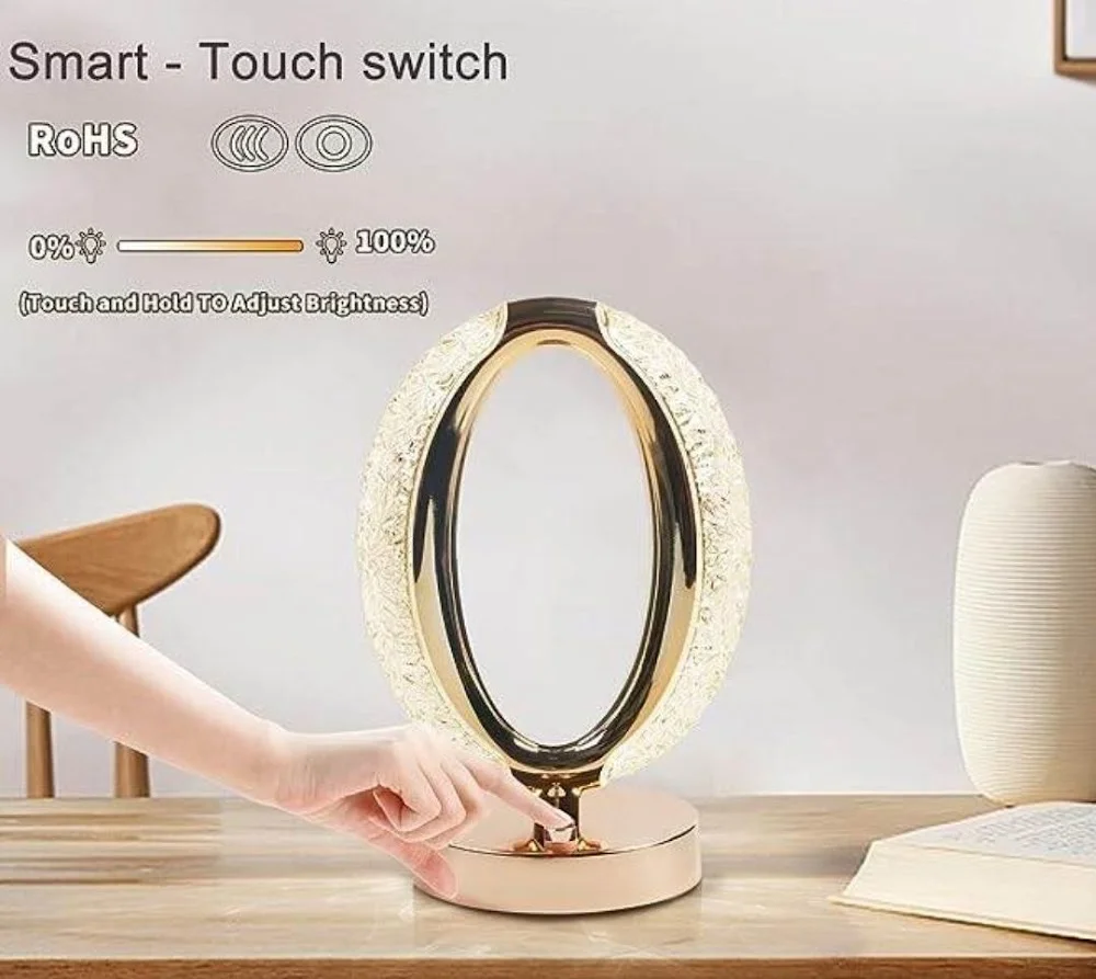 O- shaped crystal table lamp - 2
