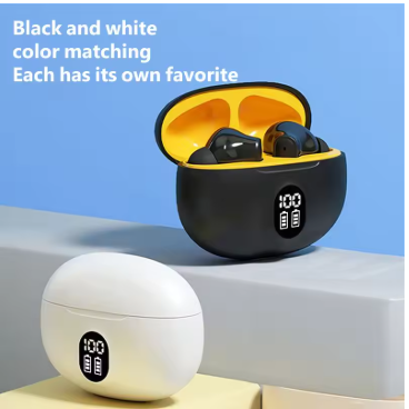 New ENC Noise Cancelling Bluetooth Headset Long Battery Life Low Latency Power Display Touch Sports Stereo Earbuds - 3