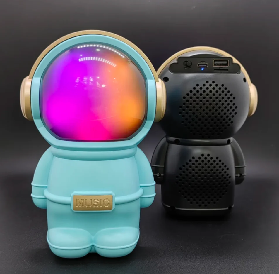 Wrader X808 Wireless Stereo Woofer Bass Cute Gift Astronaut Loud Portable Creative Active Bass Rgb Light Bluetooth Speaker - 3