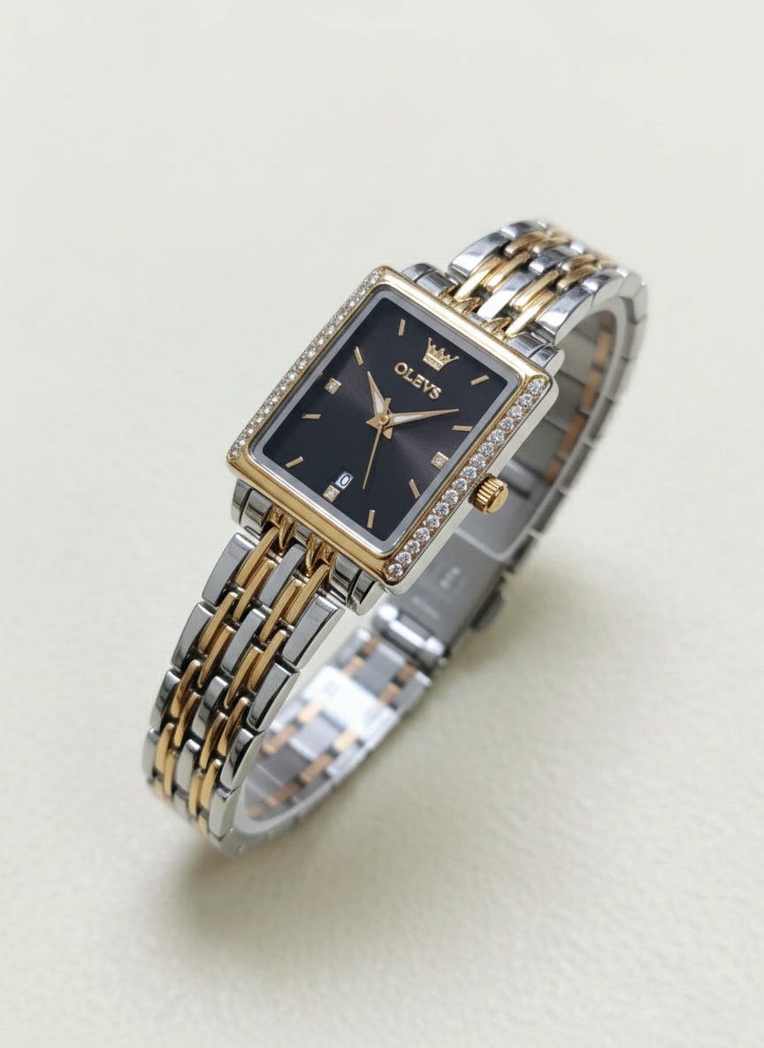 OLEVS Emerald Square Ladies Watch - 3