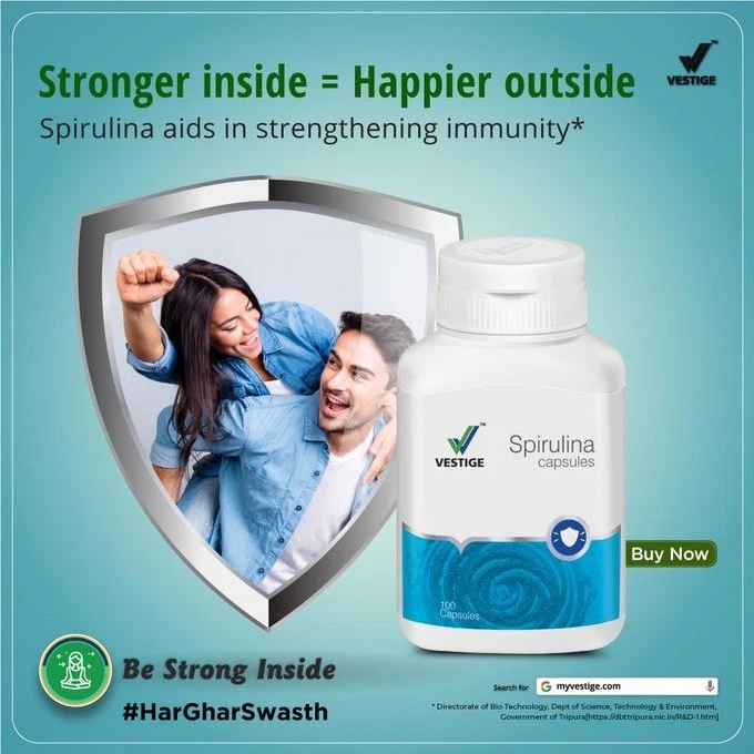 Vestige Spirulina 100 Capsules - 2