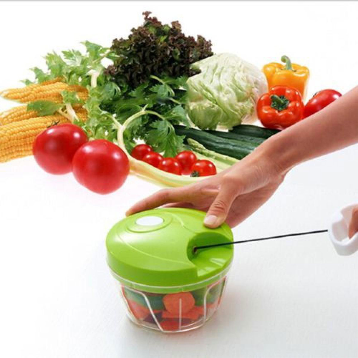 Genius Nicer Dicer Plus Vegetable & Fruit Chopper Speedy Chopper - 5