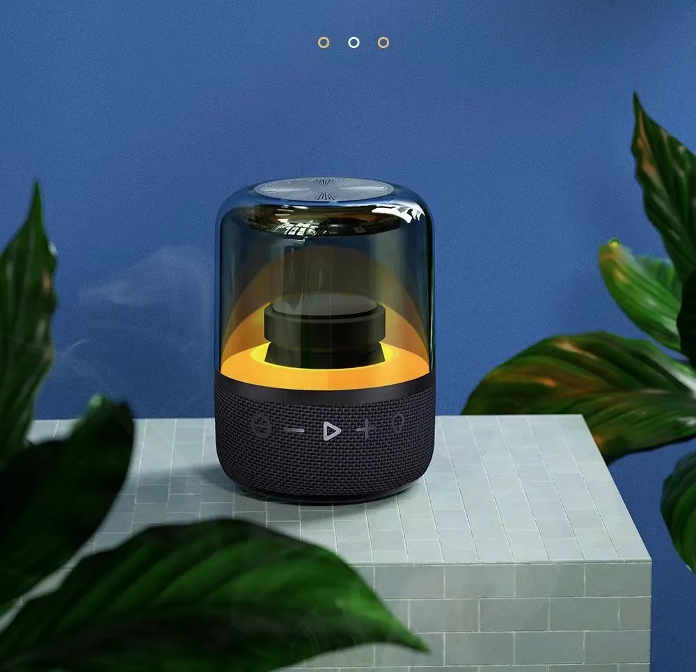 New Z5 mini Bluetooth 5.1 speakers Outdoor waterproof noise reduction subwoofer LED dazzling light wireless Bluetooth - 5