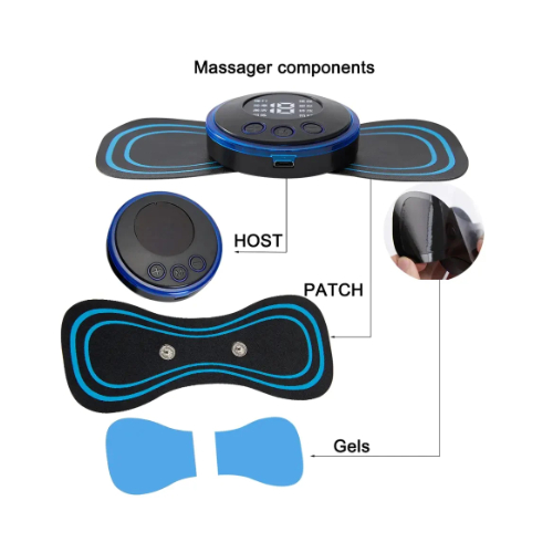 Smart Mini Neck Massager Portable Electronic Stick Double - 2