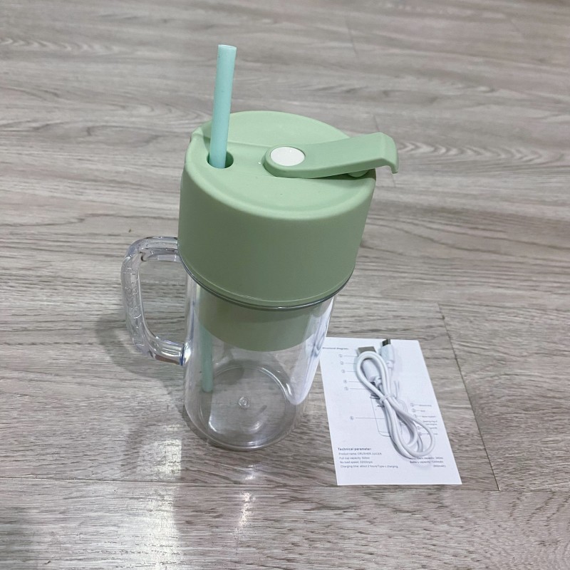 USB Electric Stainless Steel Fruit Juicer Cup Extractor Blender Juice Maker Machine Portable Juicer With Straw - 5