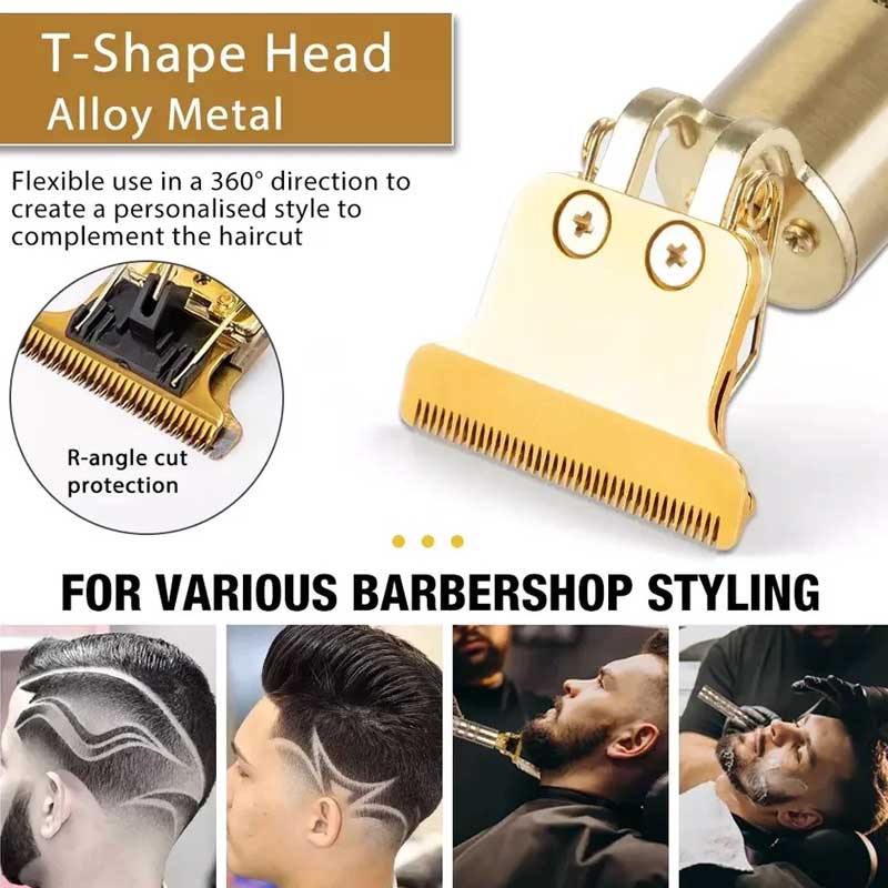 Vintage T9 Hair Cutting Machine Hair Trimmer Recharge Professional Cordless Hair Trimmer - 2
