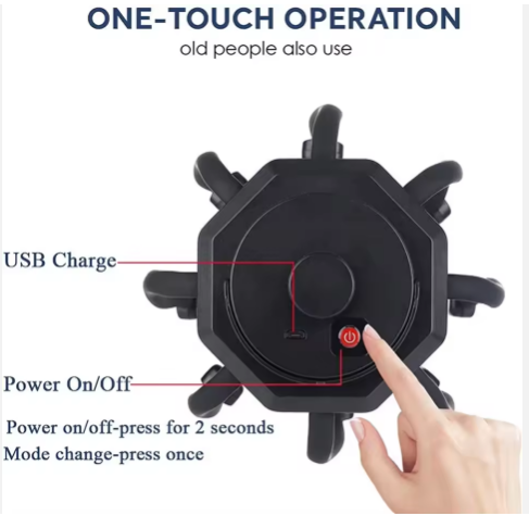 8 Heads Finger Vibrating Octopus Electric Scalp Head Massager Rechargeable Smart Vibration Spider Head Massage Tool - 4