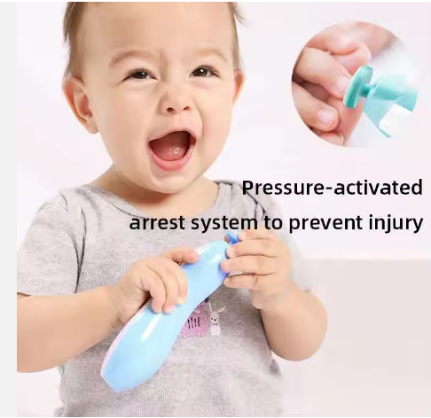 For Newborn Infant Baby Nail Trimmer Electric Baby Nail Clippers Safe Baby Nail File Kit Manicure Set Trim Polish Grooming Kit - 5