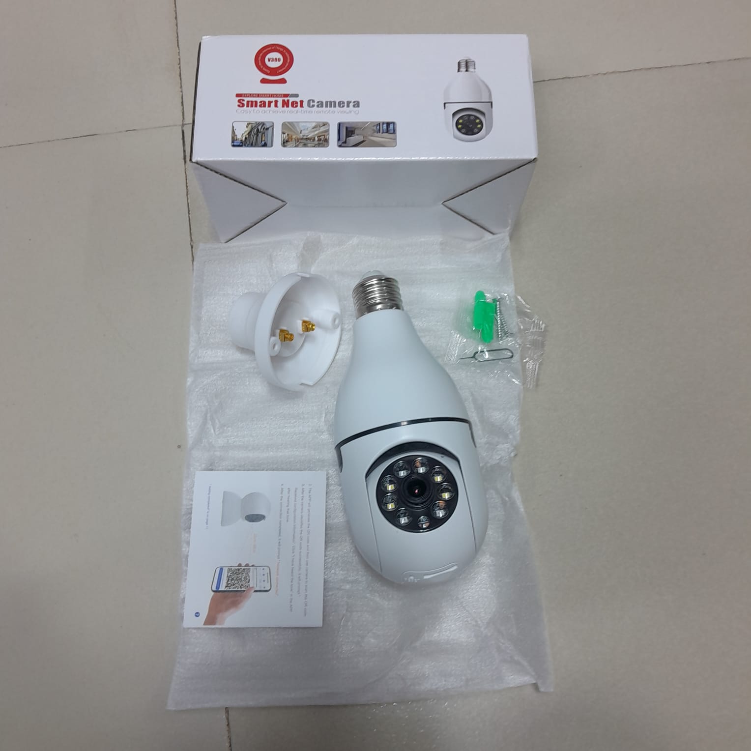 Smart 360° Rotated Security Camera HD 1080P with Two-way Audio, Motion Tracking, and Waterproof Design - 3