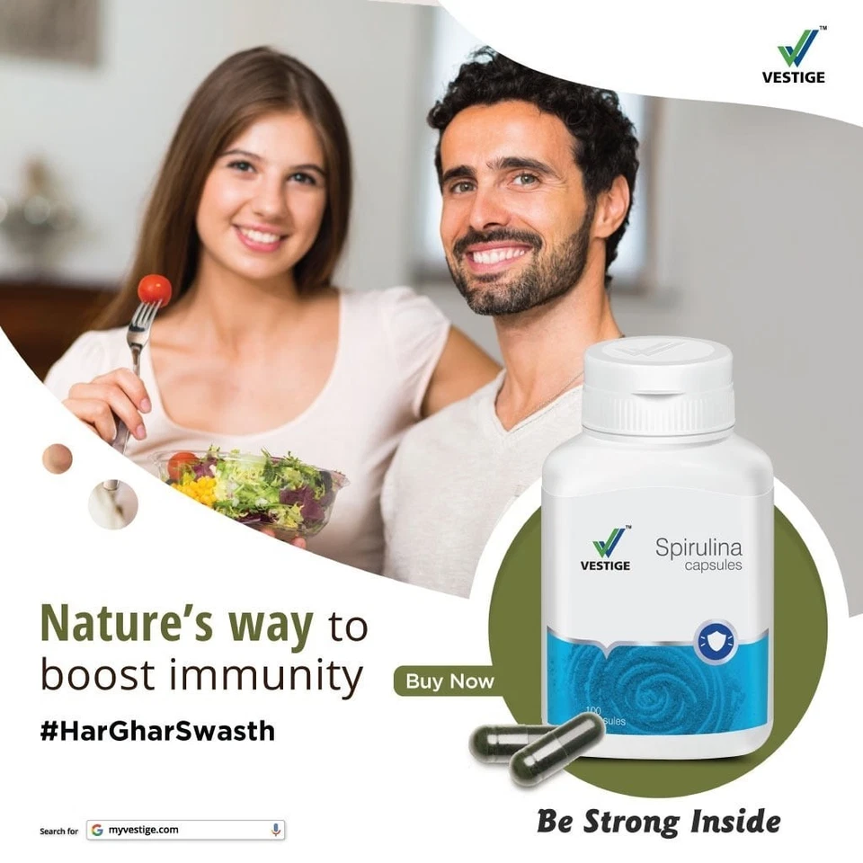 Vestige Spirulina 100 Capsules - 4
