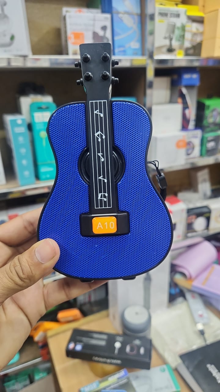 A10 Guitar model Portable Mini Karaoke Speaker with Stereo Sound subwoofer High sound quality Active BT TF Speakers Toy - 6
