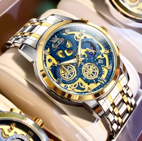 OLEVS Luxury Men’s Watches Fashion High Grade Quartz Watch Men New Concept Design