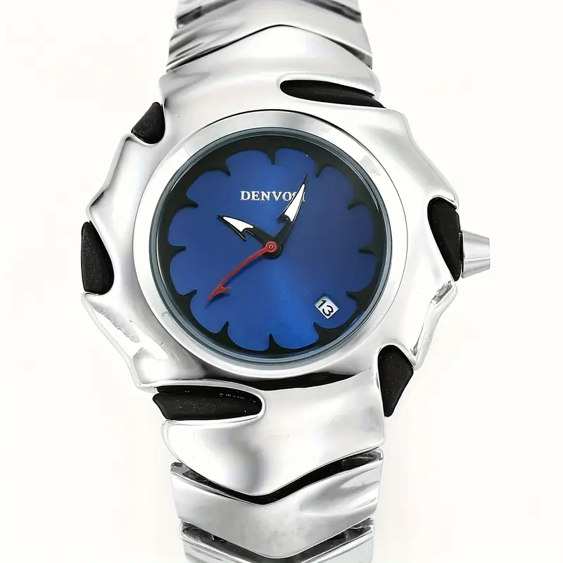 DENVOSI Premium Metal Watch – Bold Design (Blue Dial) - 2