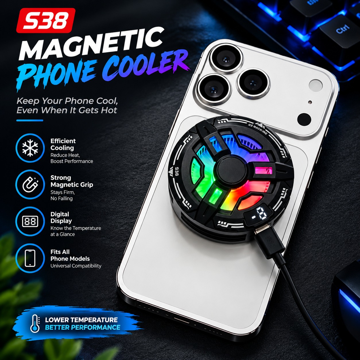 S38 Icy Magnetic Mobile Cooler
