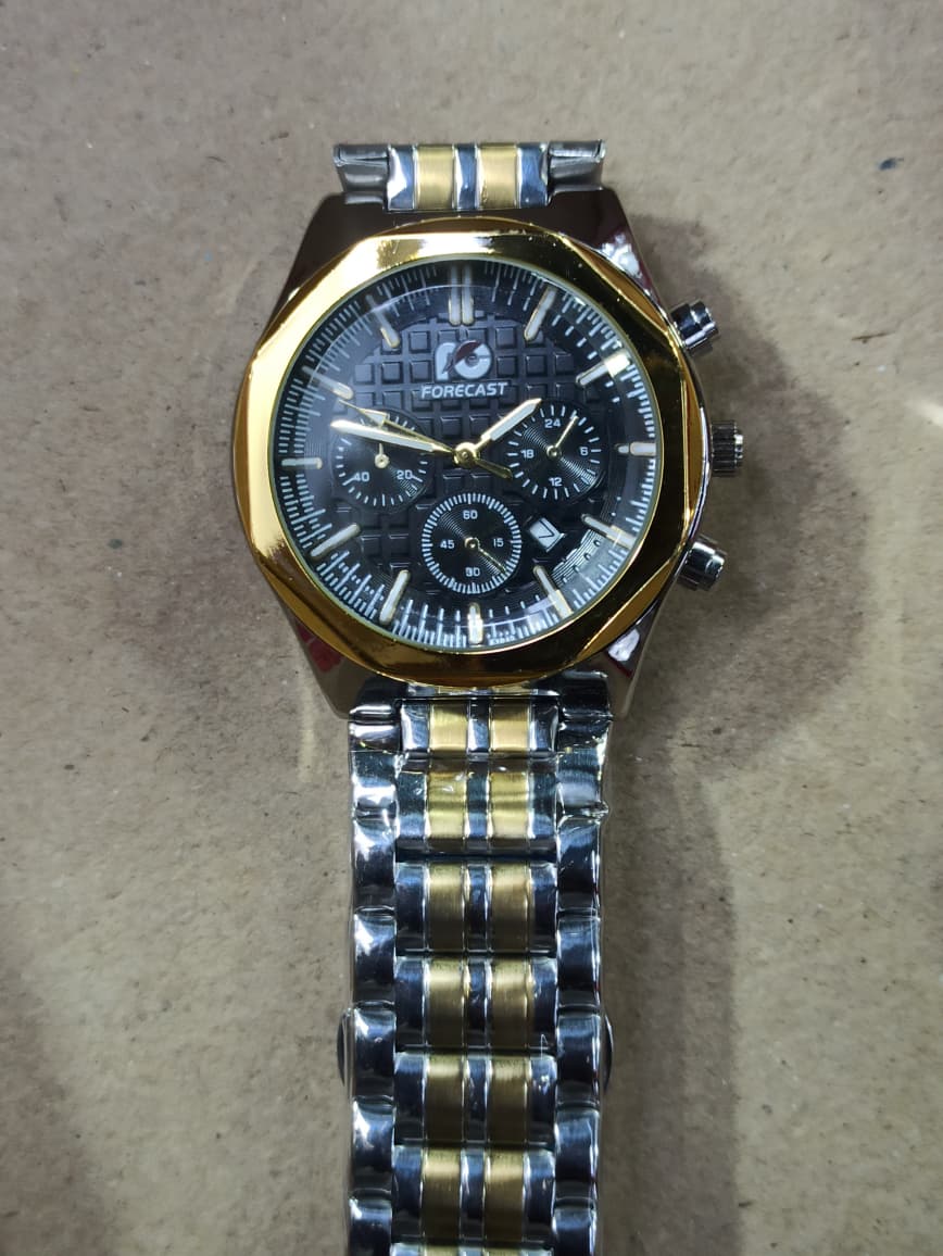 Forecast watch Black with a textured pattern. - 2