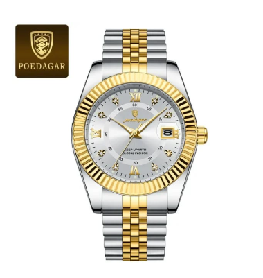 100% Original Waterproof Poedagar 910 Model Fashion Watch for Men.