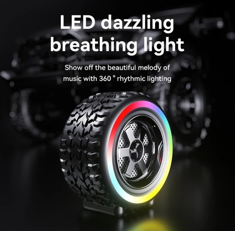 Portable RGB for Bluetooth Tire Boombox Multi-Function Subwoofer Speaker - 4