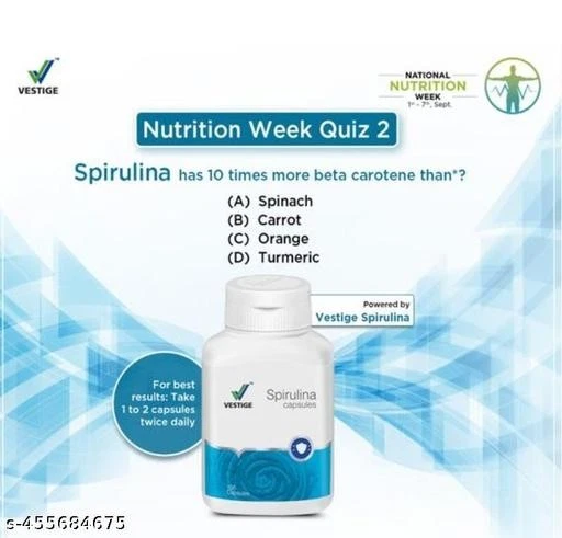 Vestige Spirulina 100 Capsules - 3