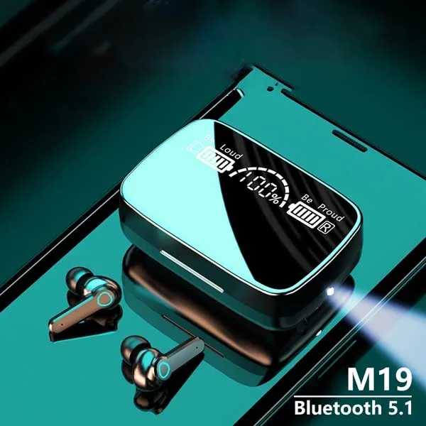 M19 Pro Earphone Bluetooth Wireless Headphones with Microphone Low Latency. - 5