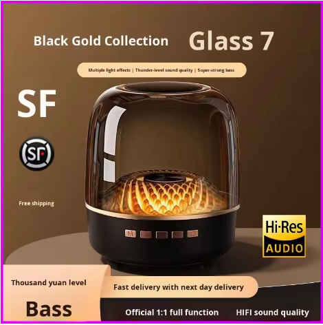 Small Smart Speaker Heavy Subwoofer Wireless for Bluetooth Technology Outdoor Audio Card Voice Musical Instrument Accessory - 5