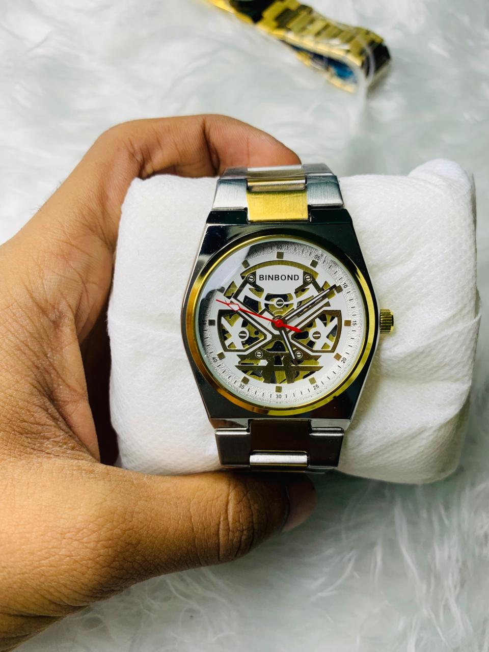 BINBOND Premium Skeleton Design Watch