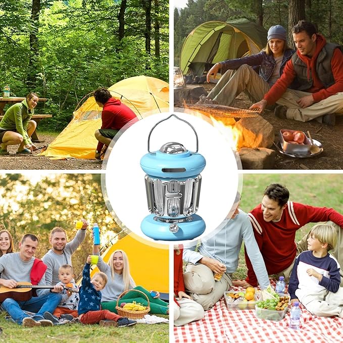 Outdoor Camping Lanterns, Portable Camping Lights, Handheld Camping Lantern, Rechargeable Camping Lantern, Vintage Camping Light, Survival Camping Lantern, Bright Outdoor Lantern, LED Camping Lamp - 8