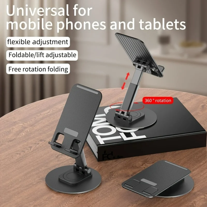 Adjustable & Foldable Phone/Tablet Holder | 360 Degree Metal Mobile Stand - 3