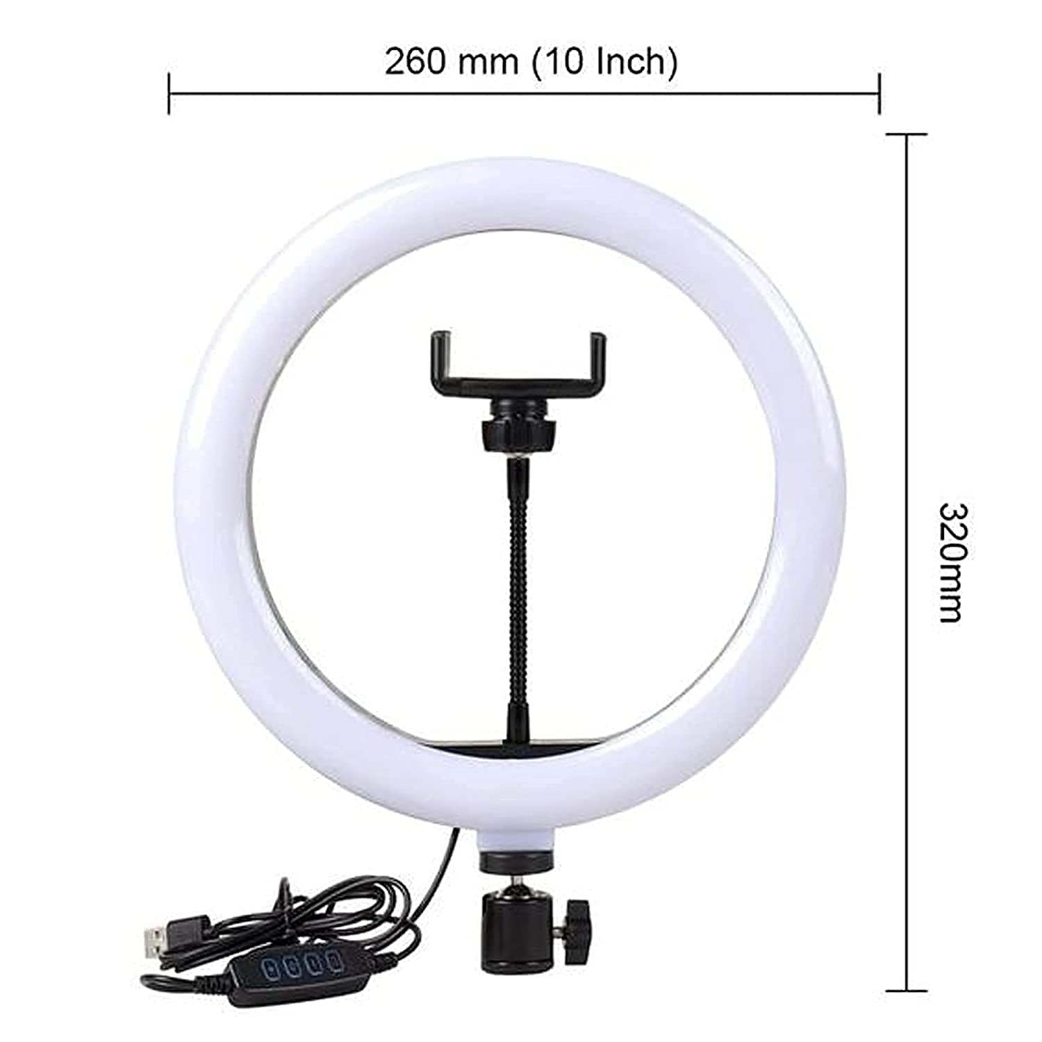 10 inch LED Ring Phil Light Ringlight Photography Beauty Light - 3