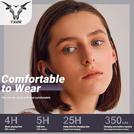 Q C Y Ultrapods True Wireless Earbuds with Display Transparent Design, Bluetooth 5.3 - 2