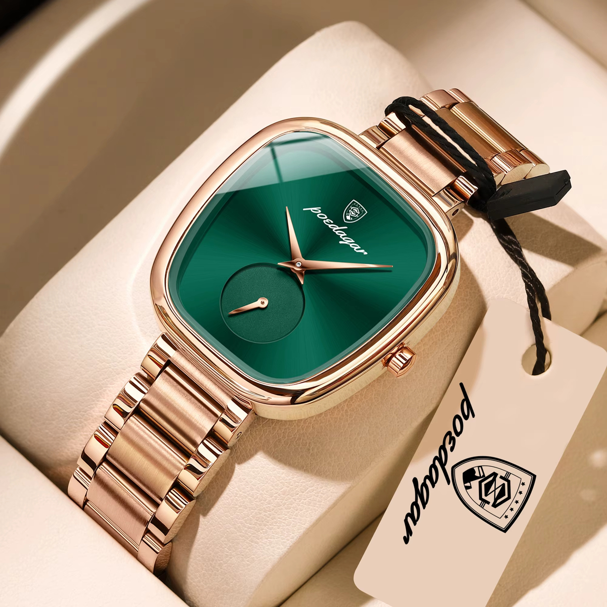 POEDAGAR Luxury Watch for Woman Waterproof Stainless Steel Women's Quartz Watches Simple High Quality Ladies Wristwatch - 3
