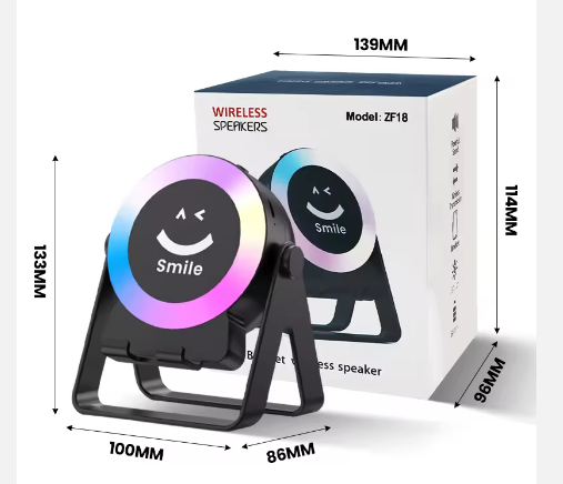 Advanced Bluetooth Speaker with Phone Stand RGB Color Sensor Technology Portable Wireless Speaker Waterproof for Karaoke - 2
