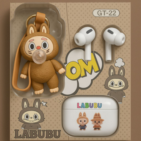 product image0 product image1 Labubu GT-23 Wireless Earbuds With Cute Cartoon Toy - 3