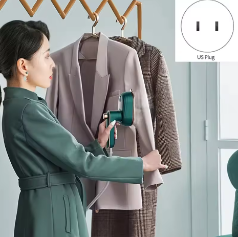 Mini Steam Iron Handheld Wet and Dry Double Hot Steam Generator Portable Garment Steamer Home Travelling - 2