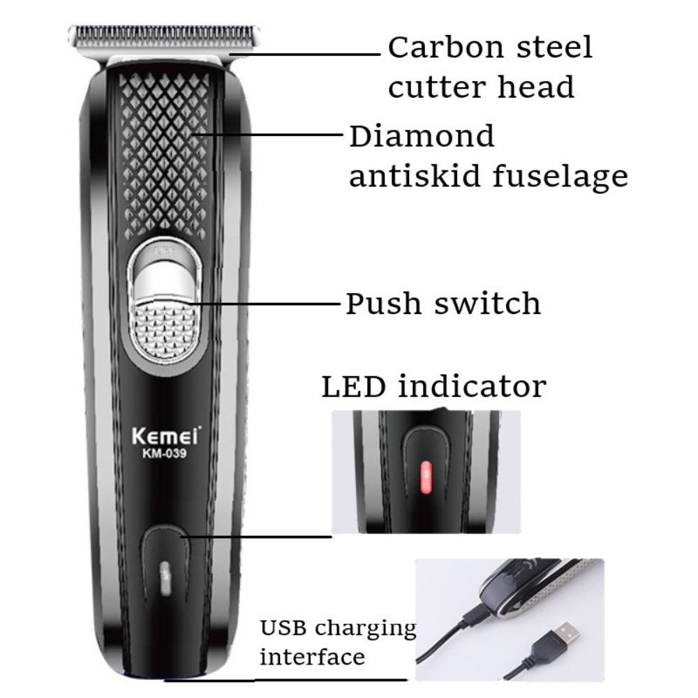 Kemei KM-039 Professional Hair Clipper - 3