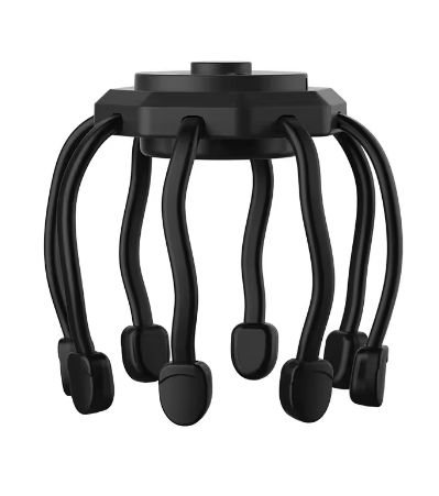 8 Heads Finger Vibrating Octopus Electric Scalp Head Massager Rechargeable Smart Vibration Spider Head Massage Tool - 3