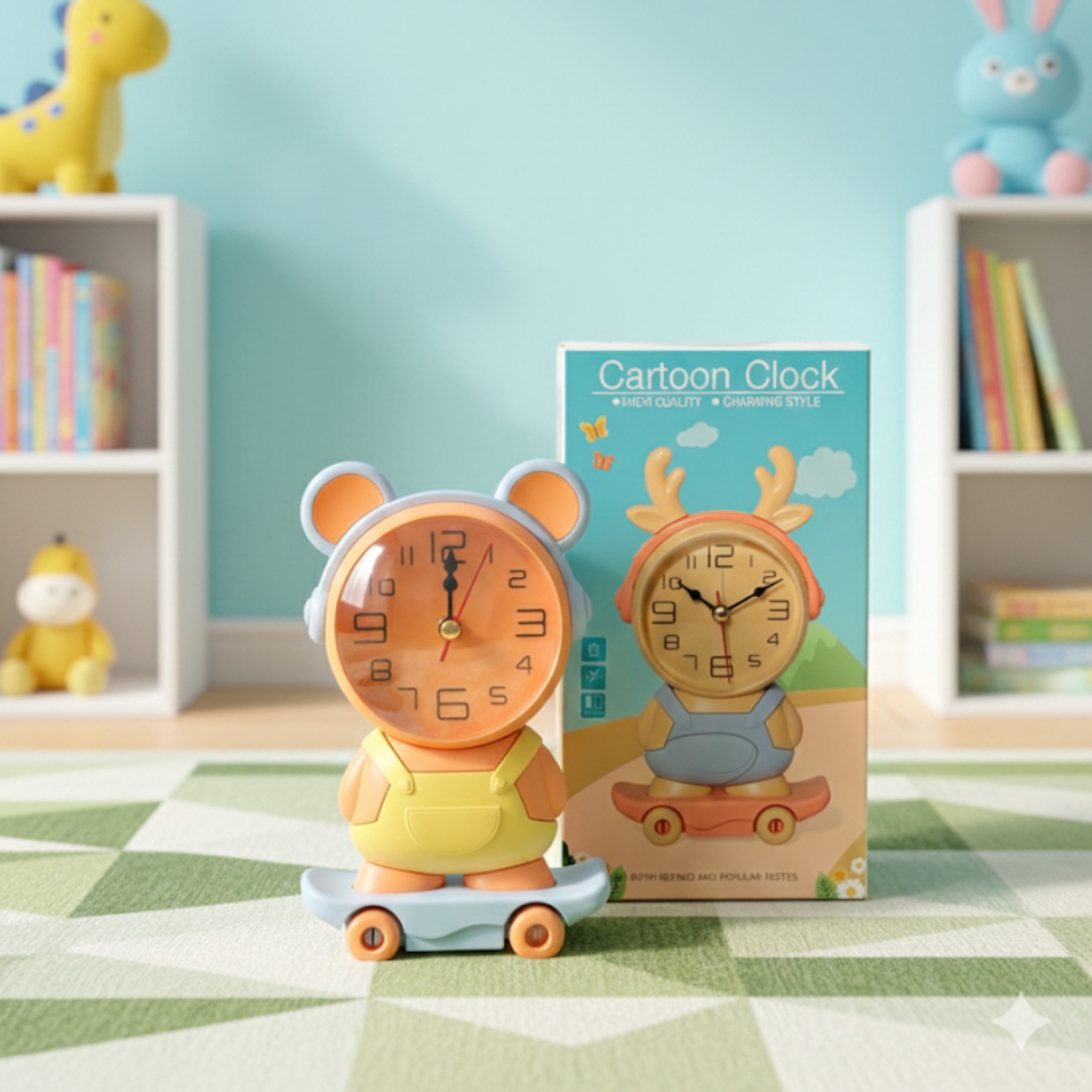 Skateboard Cartoon Clock - 6