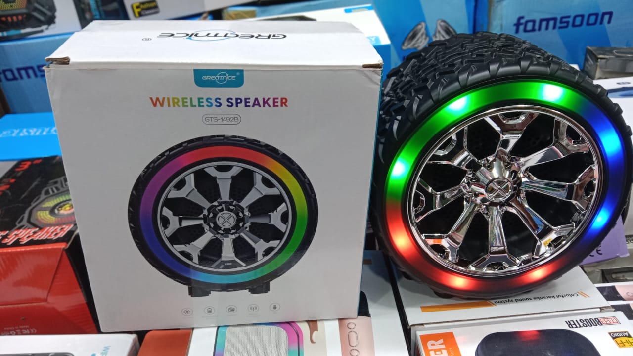 Portable RGB for Bluetooth Tire Boombox Multi-Function Subwoofer Speaker - 7