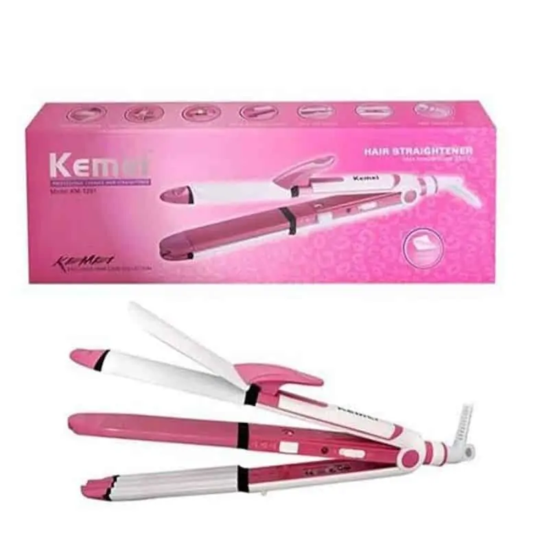 Kemei KM-1291 3in1 Hair Straightener - 2