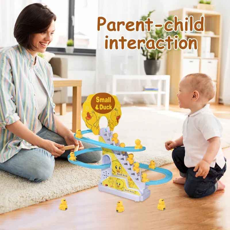 Electric Small Duck Climbing Stairs Toy - 4