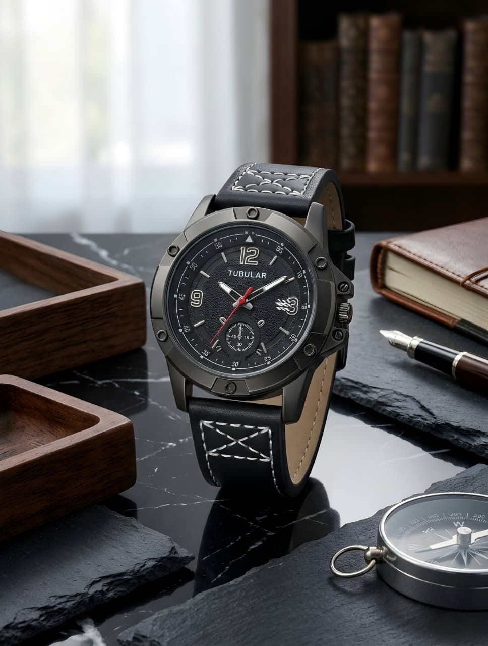 Tabular Boys Leather Belt Watch - 3