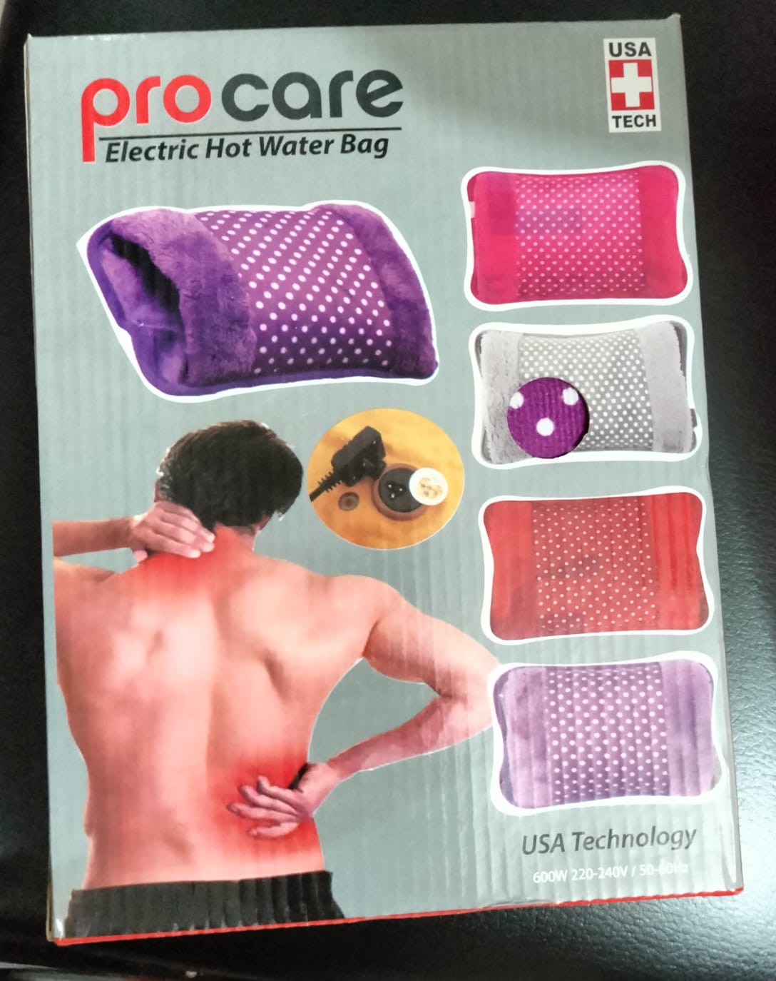 Electric Hot Water Bag Pain Remover - Multicolour - Hot Water Bag - 5
