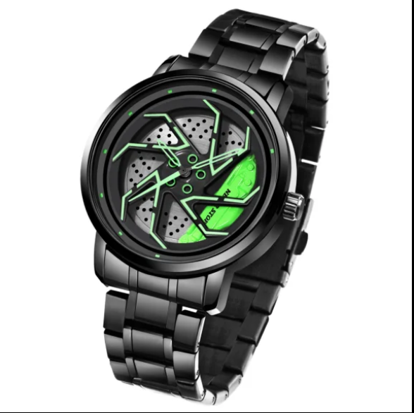 Men’s Quartz Wheel Watch Wheel Rotating Quartz Watch Waterproof Men’s Watch
