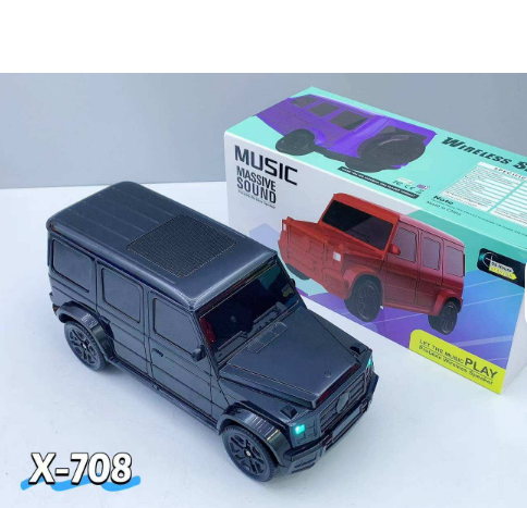 X-708 Car Shape Portable Home Fm Radio Blue Tooth Wireless Speaker Children's Toy Car Model - 3