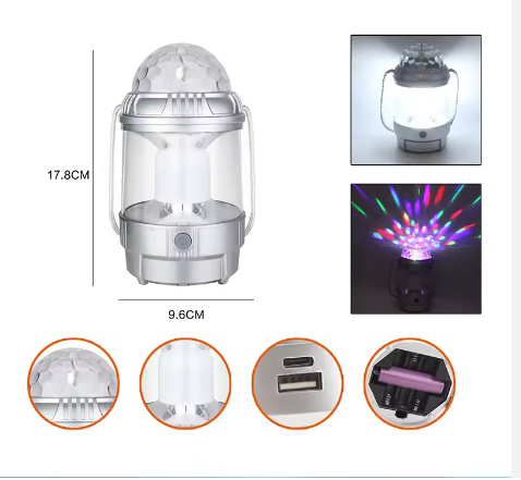 Factory Hiking Portable Emergency Hanging Lanterns Rechargeable Flashlight Tent Light Led Stage Lights Outdoor Led Camping Light - 3