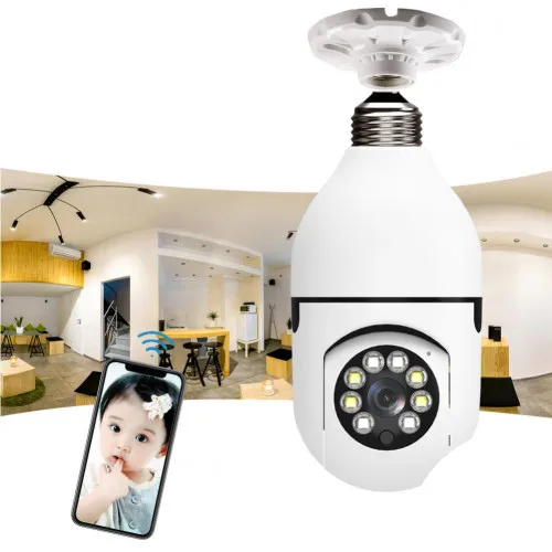 Smart 360° Rotated Security Camera HD 1080P with Two-way Audio, Motion Tracking, and Waterproof Design - 2