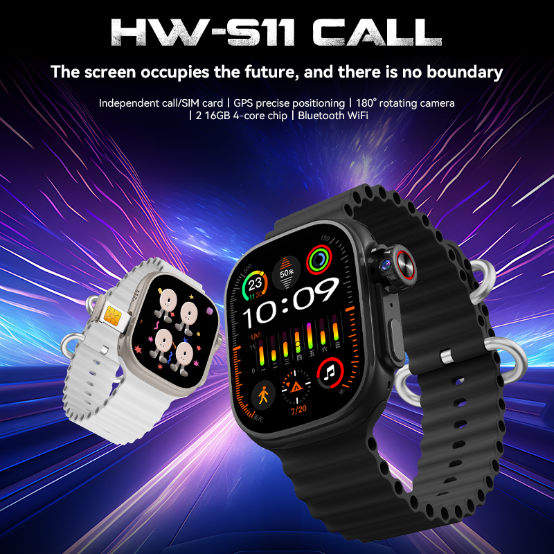 H W S 11 C a L L 5G Sim Wrist Wach With Camera - 3