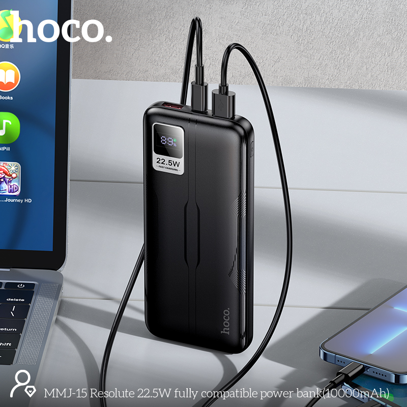 Hoco MMJ15 Resolute 22.5W 10000mAh Fast Charging Power Bank - 7