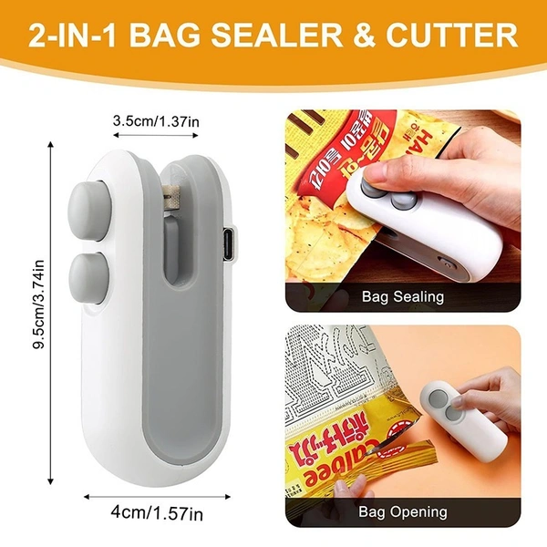 USB Rechargeable Handheld Food Bag Sealer – Seal Freshness Anytime - 6