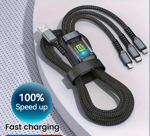 Vention Cotton Braided 1M USB 2.0 A to C 3A Cable - 3