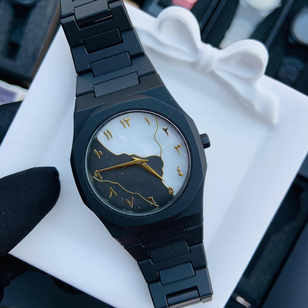 Aura watch 2025 New Arabic Aura Watch Black Modern Creative Design